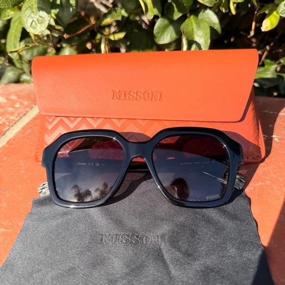 Missoni Sunglasses MIS 0130/G/S 0807/90 Black Full Rim Glasses New With Case - Picture 6 of 6